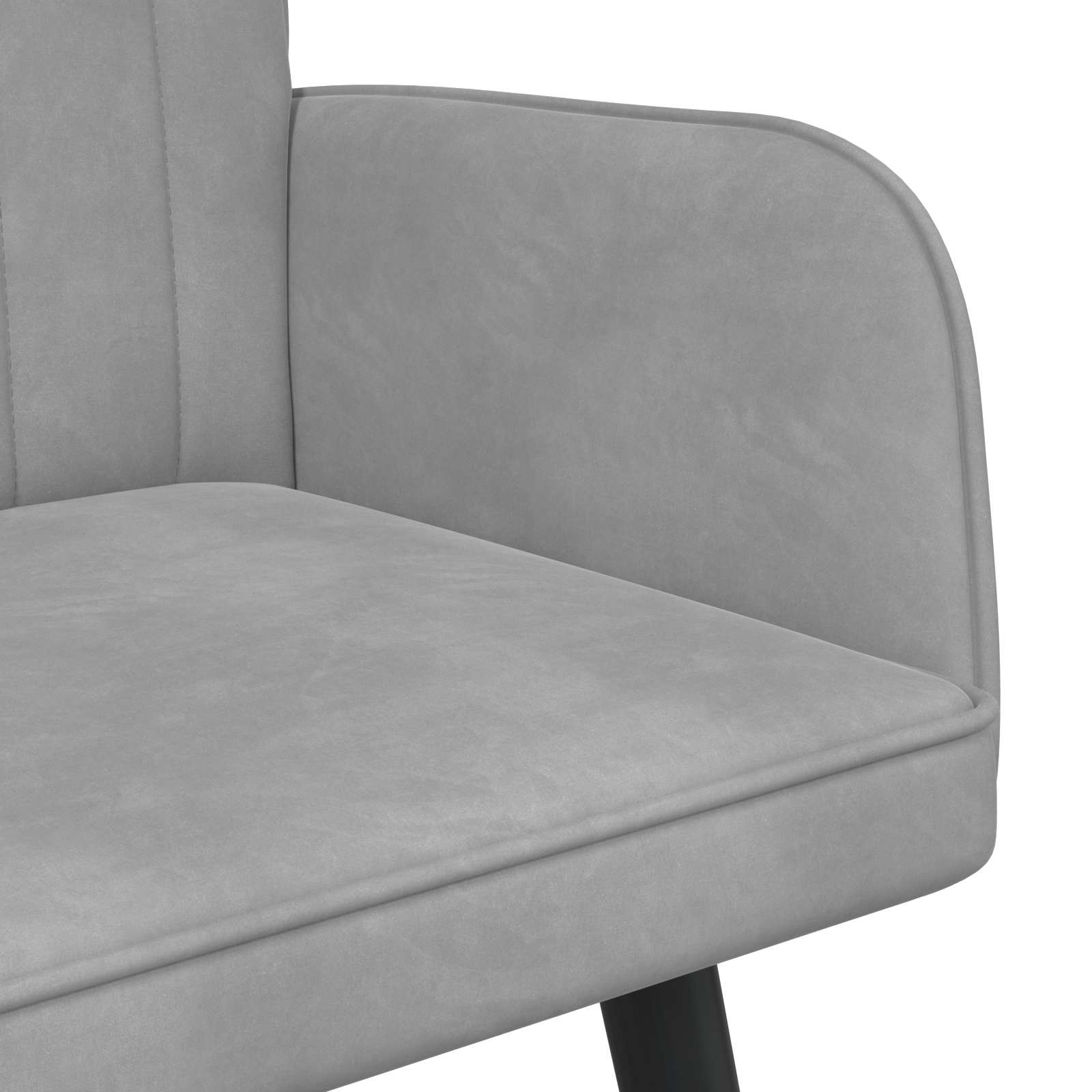Διθέσιος Καναπές Ανοιχτό γκρι 115 x 61 x 87 εκ. Βελούδο - Pakobazaar