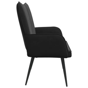 Διθέσιος Καναπές Μαύρο 115 x 61 x 87 εκ. Βελούδο - Pakobazaar