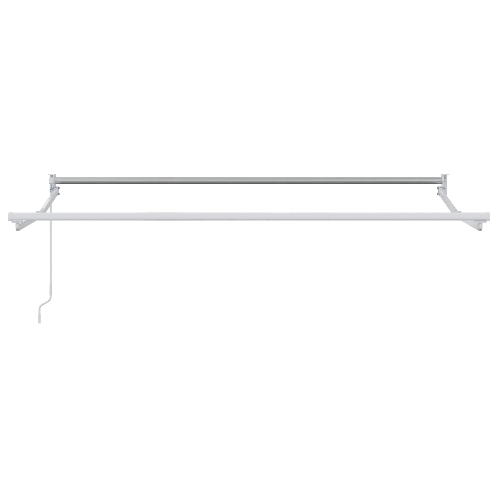 Χειροκίνητη Ανακλινόμενη Σκίαση Μπλε και άσπρο 2,5 x 2 m - Pakobazaar