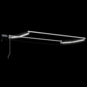 Χειροκίνητη αναδιπλούμενη τέντα με LED 3 x 2,5 μ - Pakobazaar