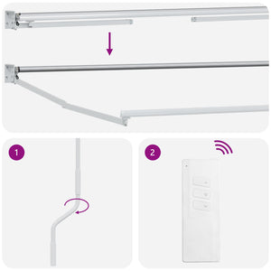 Ηλεκτρικό Αναδιπλούμενο Σκίαστρο Πράσινο και Κίτρινο 3 x 2,5 μ - Pakobazaar