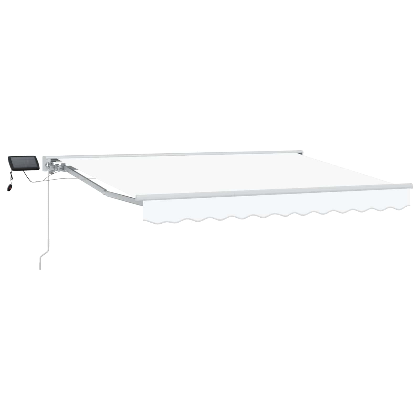 Χειροκίνητο πλαίσιο τέντας με LED Λευκός 3,5 x 2,5 μ - Pakobazaar