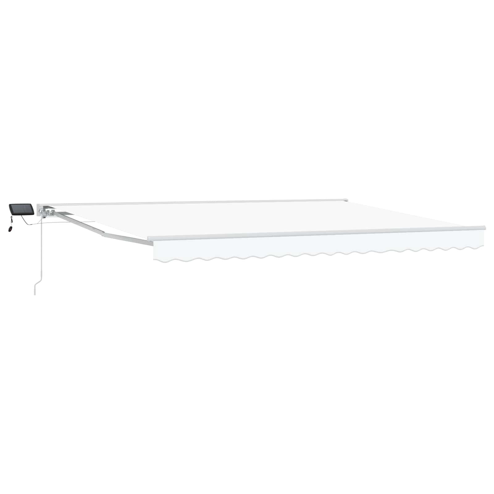 Χειροκίνητο πλαίσιο τέντας με LED Λευκός 5 x 3,5 μ - Pakobazaar