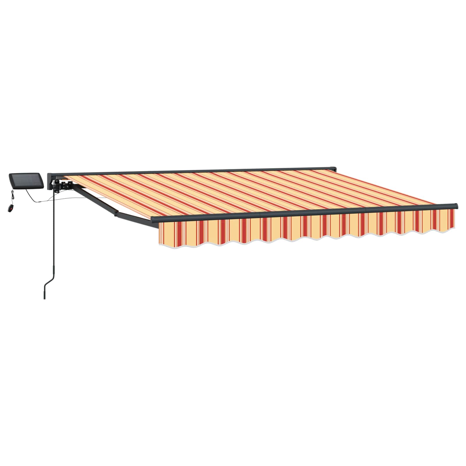 Χειροκίνητο πλαίσιο τέντας με LED 3,5 x 2 m - Pakobazaar