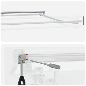Ηλεκτρικό Αναδιπλούμενο Σκίαστρο Μπλε και άσπρο 4,5 x 3 μ - Pakobazaar
