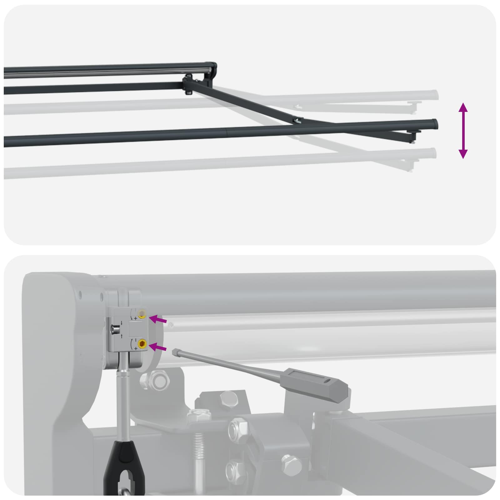 Ηλεκτρικό Αναδιπλούμενο Σκίαστρο Κίτρινο και Γκρί 3 x 2,5 μ - Pakobazaar