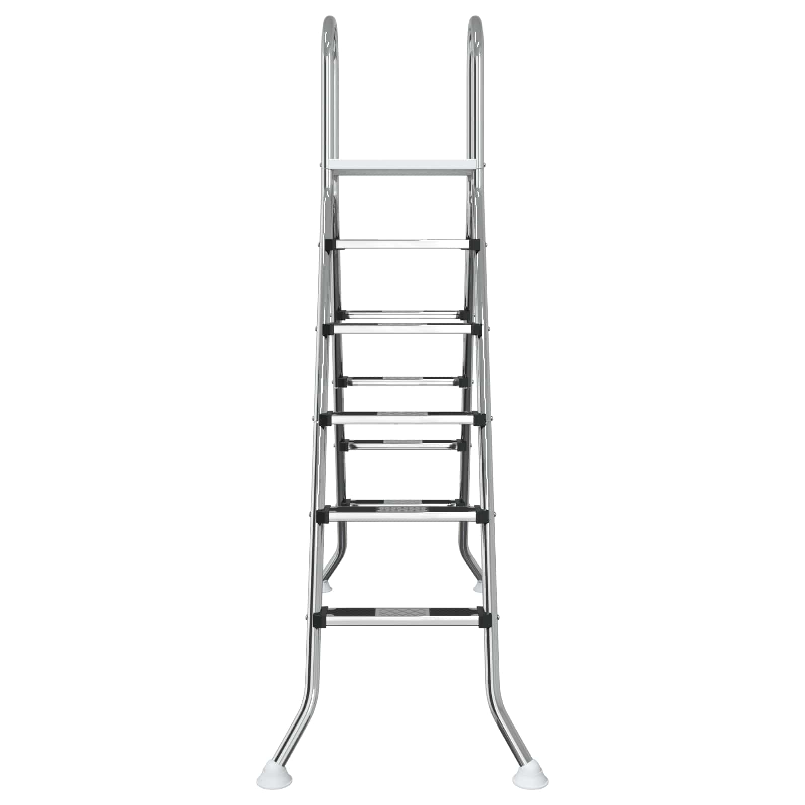 Σκάλα πισίνας πάνω από το έδαφος 224 x 175 cm 5-Βήμα - Pakobazaar