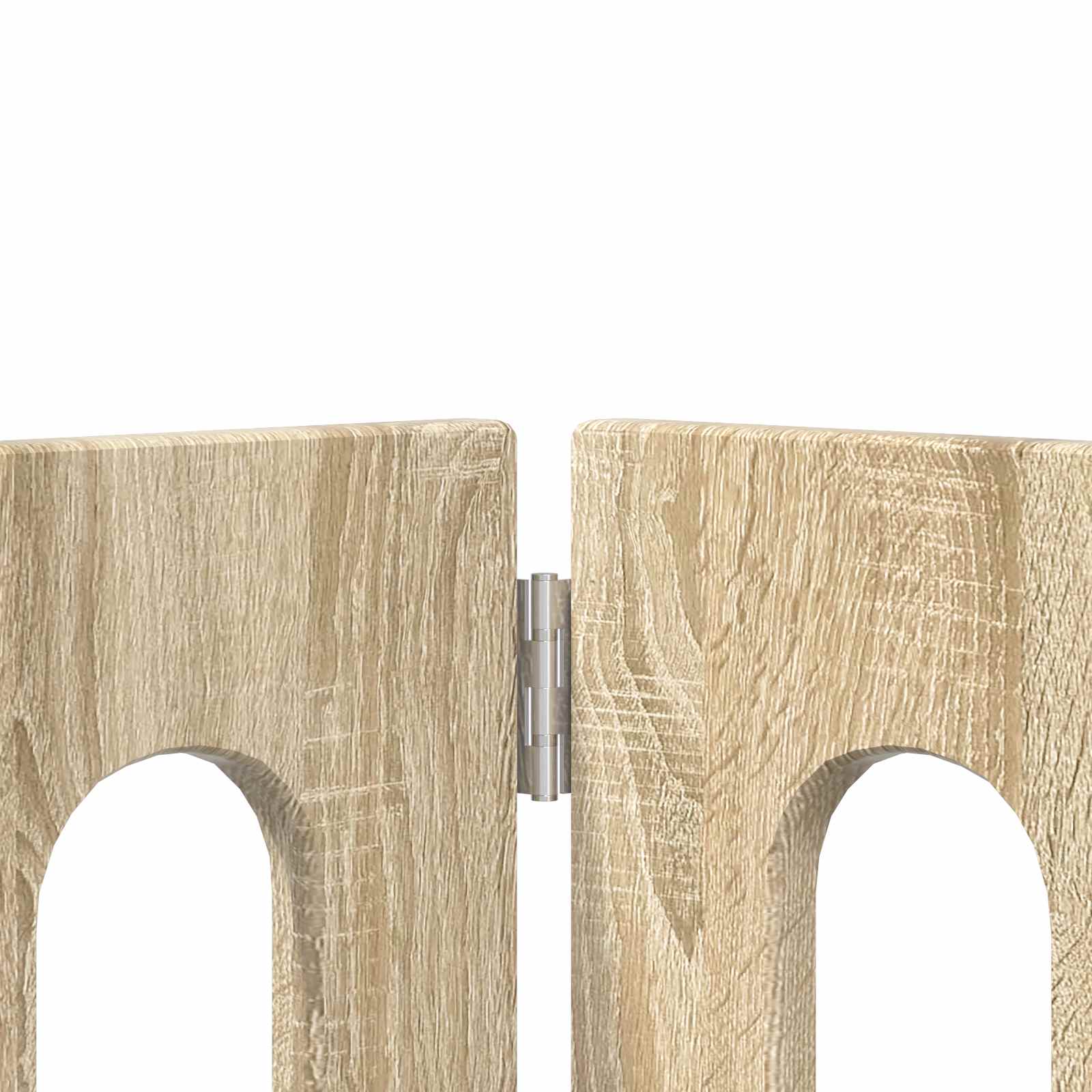 Αναδιπλούμενη περίφραξη κατοικίδιων 4 pcs Δρύς Sonoma - Pakobazaar