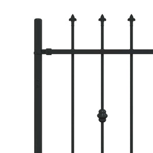 Φράχτης με Σπίθες ASTEN 200 x 130 εκ Μαύρο