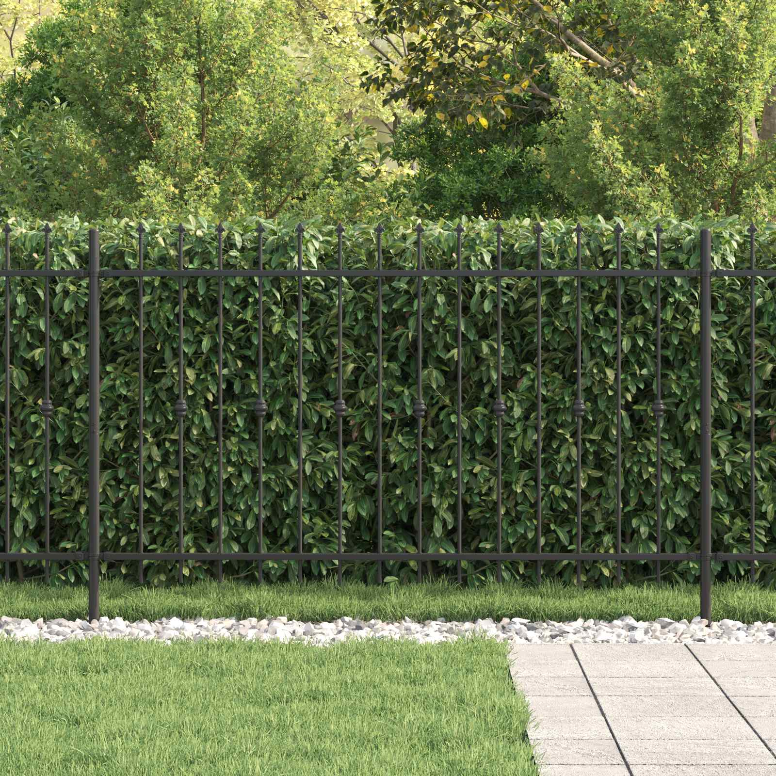 Φράχτης με Σπίθες Μαύρο 200 x 130 εκ