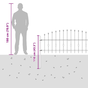 Φράχτης με Σπίθες ASTEN 200 x 80 cm