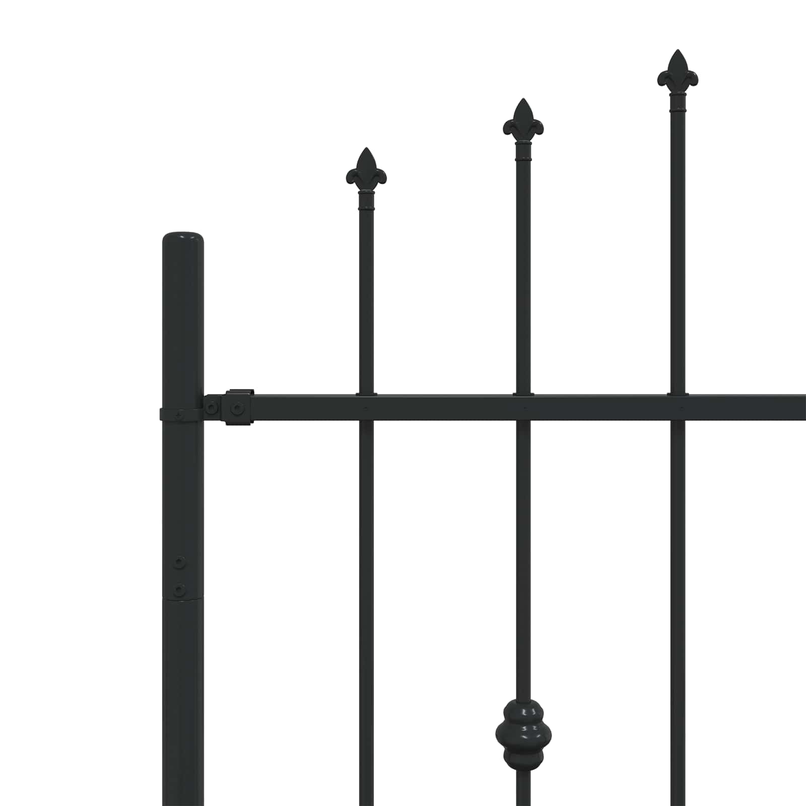 Φράχτης με Σπίθες Asten Μαύρο 200 x 130 εκ