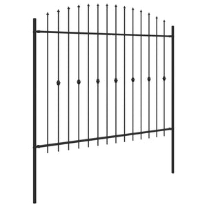 Φράχτης με Σπίθες Μαύρο 200 x 200 cm - Pakobazaar