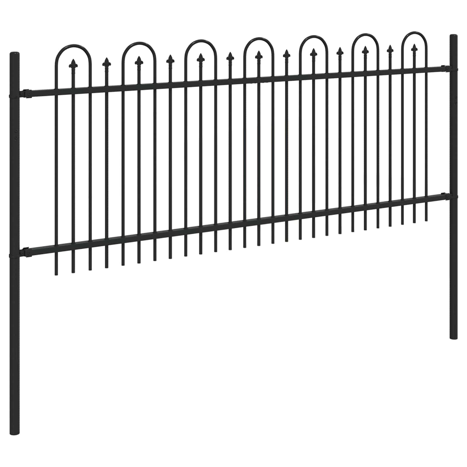 Φράχτης Καμάρας με Άκρες Dronten Μαύρο 200 x 130 εκ