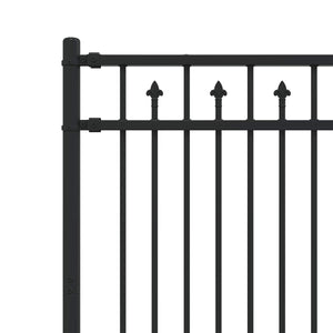 Φράχτης με Άκρες BAARLO 200 x 150 cm Μαύρο