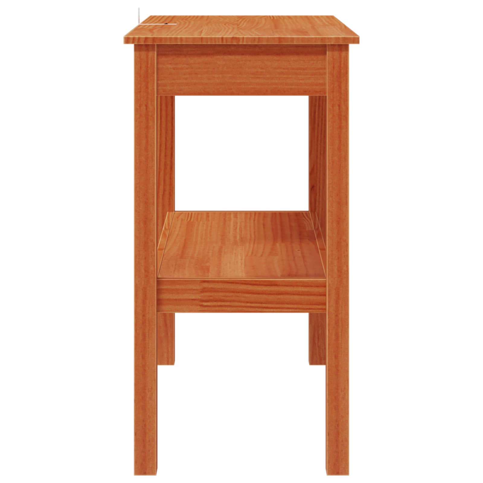 Τραπέζι κονσόλας με ράφι Κερωμένο Καφέ 80 x 40 x 75 εκ. - Pakobazaar