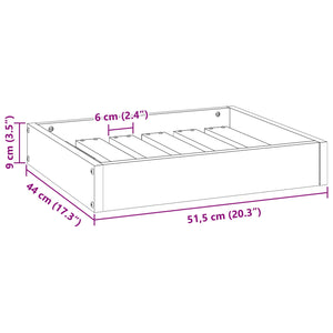 Κρεβάτι Σκύλου Κερωτό καφέ 51,5 x 44 x 9 cm Στερεό ξύλο πεύκου - Pakobazaar
