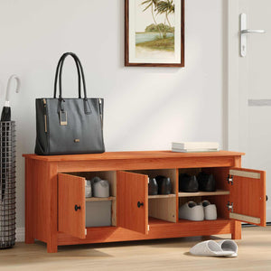Ντουλάπα Παπουτσιών Κερωμένο Καφέ 110 x 38 x 45,5 εκ - Pakobazaar