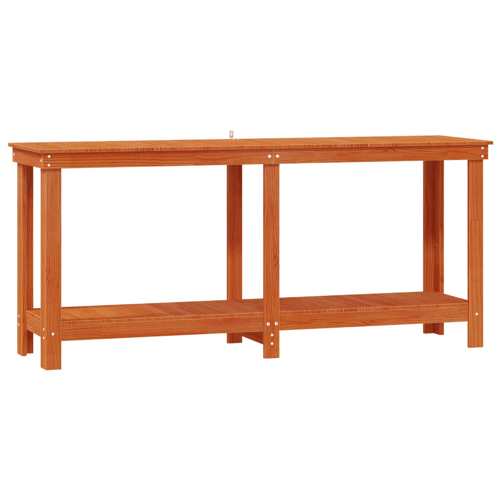 Πάγκος εργασίας Κερωμένο Καφέ 180 x 50 x 80 cm Στερεό πεύκο - Pakobazaar