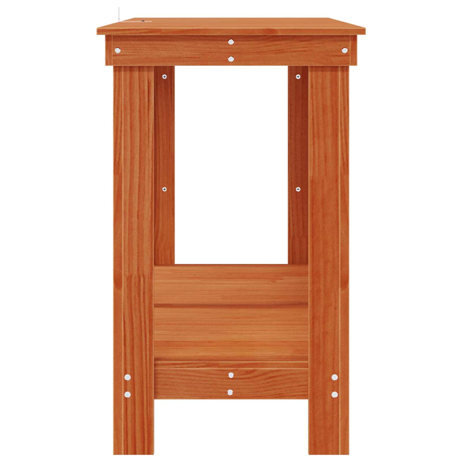 Πάγκος εργασίας Κερωμένο Καφέ 140 x 50 x 80 cm Στερεό πεύκο - Pakobazaar
