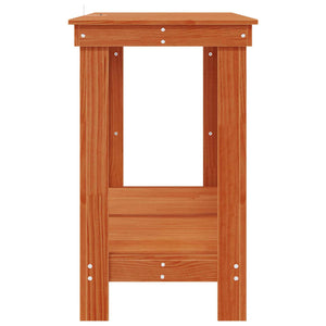 Πάγκος εργασίας Κερωμένο Καφέ 140 x 50 x 80 cm Στερεό πεύκο - Pakobazaar