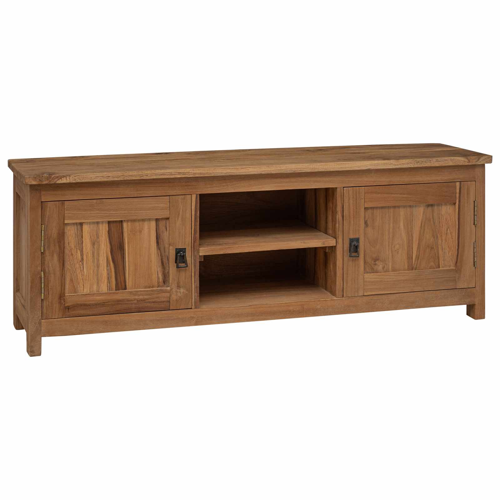 Έπιπλο τηλεόρασης 110 x 30 x 40 cm Φυσικό Στερεό Ξύλο Τίκ