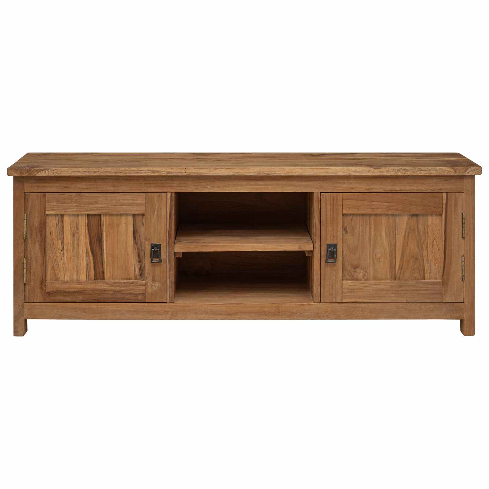 Έπιπλο τηλεόρασης 110 x 30 x 40 cm Φυσικό Στερεό Ξύλο Τίκ