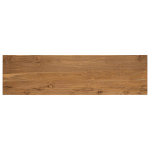 Έπιπλο τηλεόρασης 110 x 30 x 40 cm Φυσικό Στερεό Ξύλο Τίκ - Pakobazaar