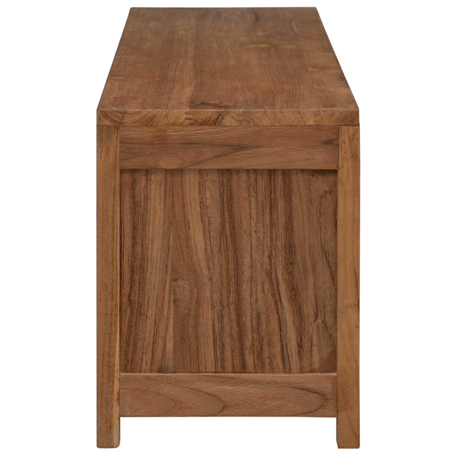 Έπιπλο τηλεόρασης 110 x 30 x 40 cm Φυσικό Στερεό Ξύλο Τίκ