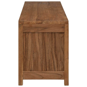 Έπιπλο τηλεόρασης 110 x 30 x 40 cm Φυσικό Στερεό Ξύλο Τίκ - Pakobazaar