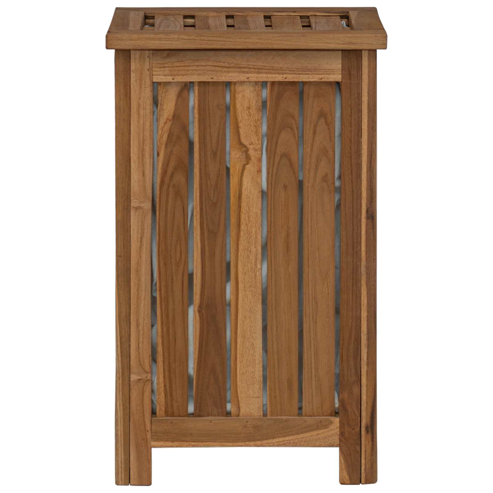 Καλάθι Πλυντηρίου Φυσικό 35 x 25 x 60 cm Στερεό Ξύλο Τίκ