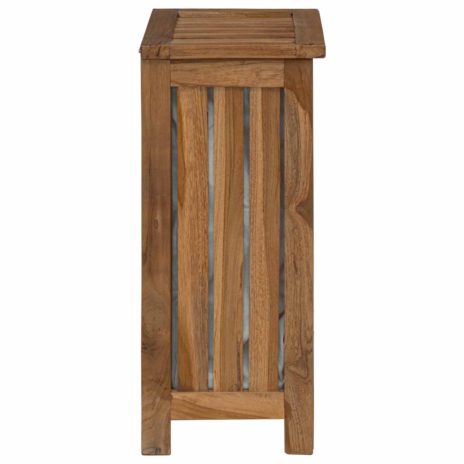 Καλάθι Πλυντηρίου Φυσικό 35 x 25 x 60 cm Στερεό Ξύλο Τίκ