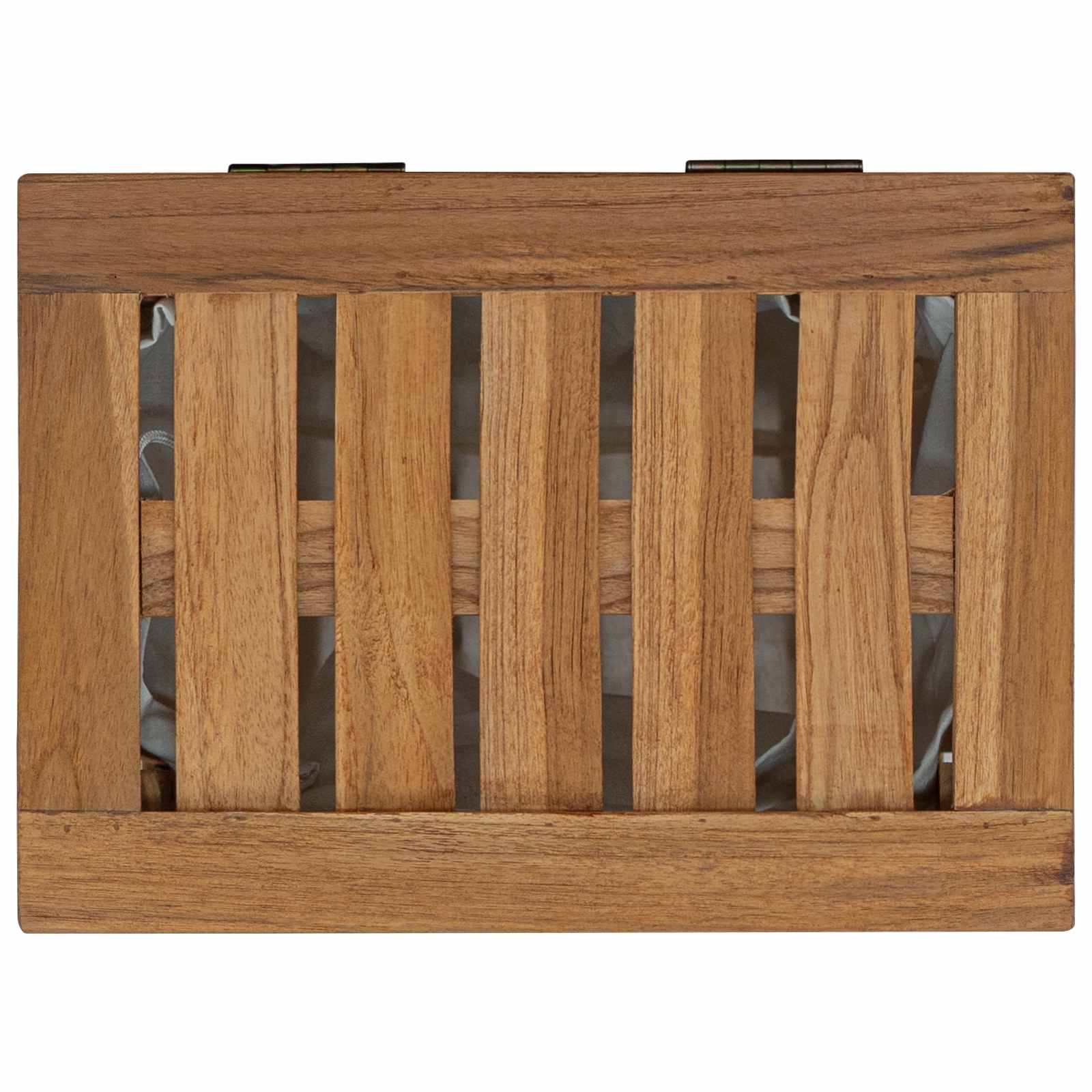 Καλάθι Πλυντηρίου Φυσικό 35 x 25 x 60 cm Στερεό Ξύλο Τίκ