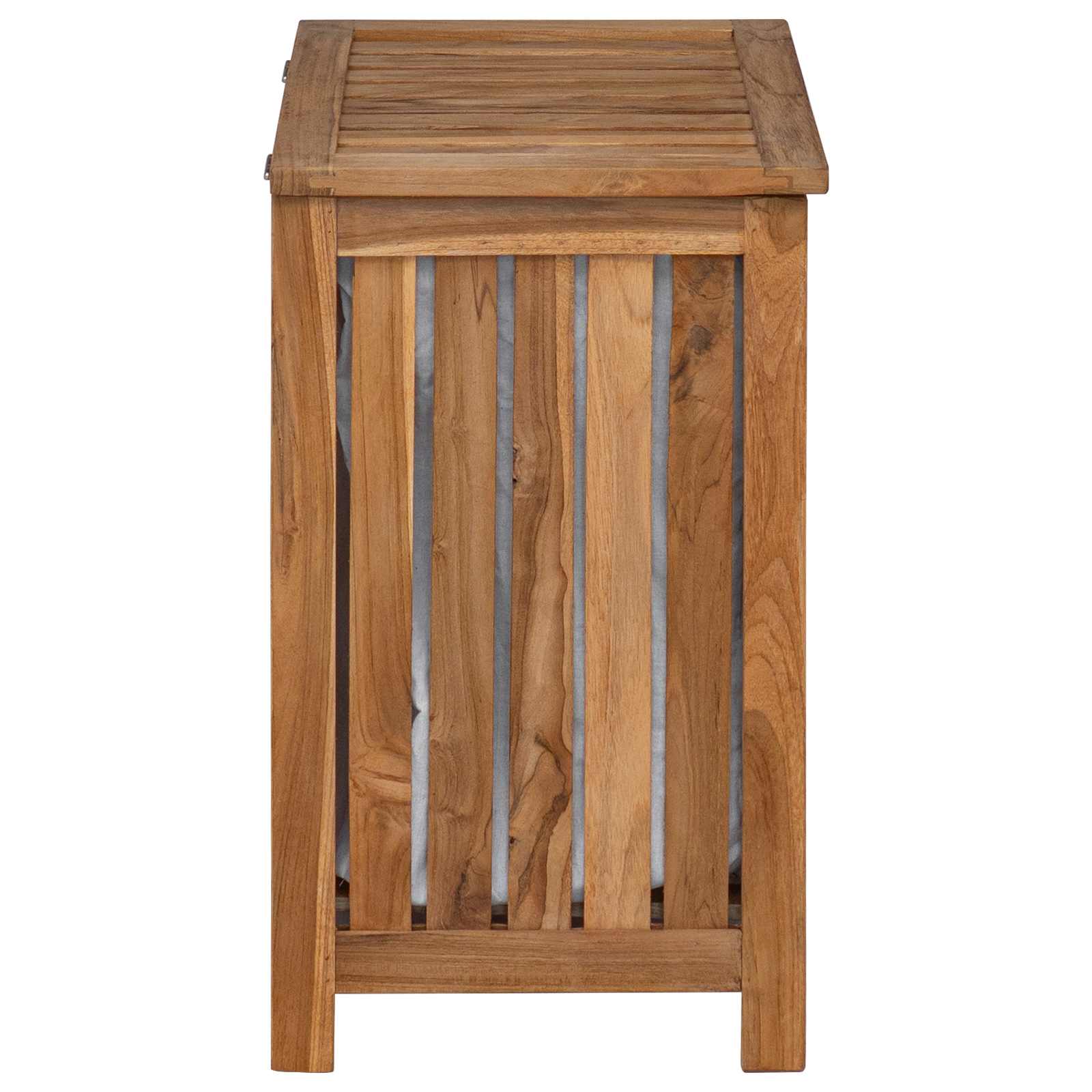Καλάθι Πλυντηρίου Φυσικό 50 x 35 x 60 cm Στερεό Ξύλο Τίκ