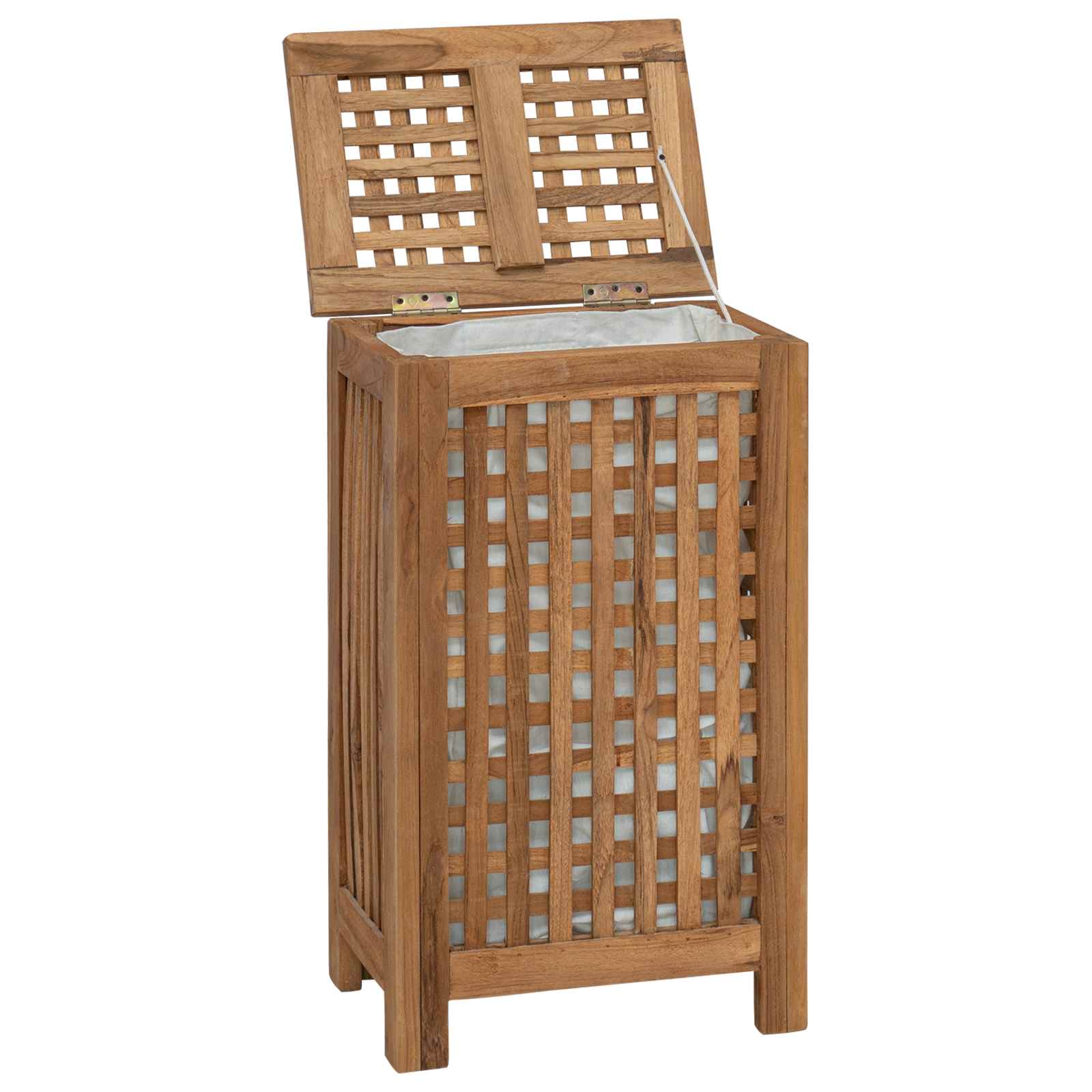 Καλάθι Πλυντηρίου Φυσικό 35 x 25 x 60 cm Στερεό Ξύλο Τίκ