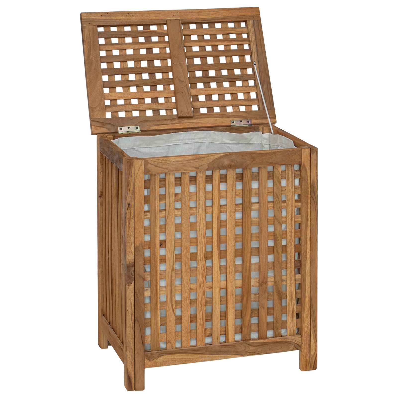 Καλάθι Πλυντηρίου Φυσικό 50 x 35 x 60 cm Στερεό Ξύλο Τίκ