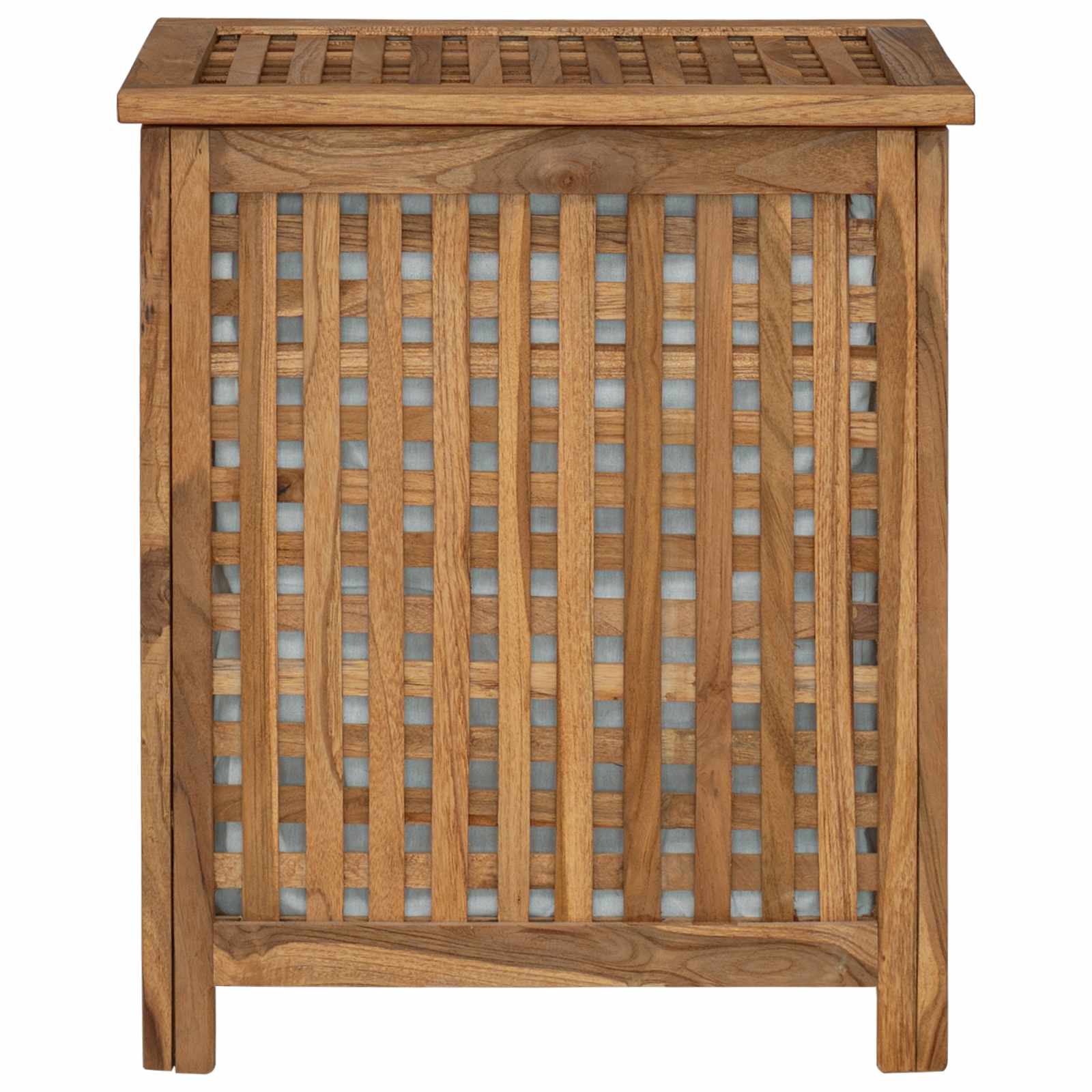 Καλάθι Πλυντηρίου Φυσικό 50 x 35 x 60 cm Στερεό Ξύλο Τίκ