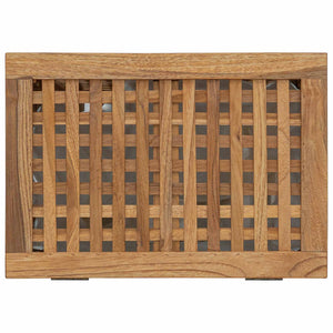 Καλάθι Πλυντηρίου Φυσικό 50 x 35 x 60 cm Στερεό Ξύλο Τίκ - Pakobazaar