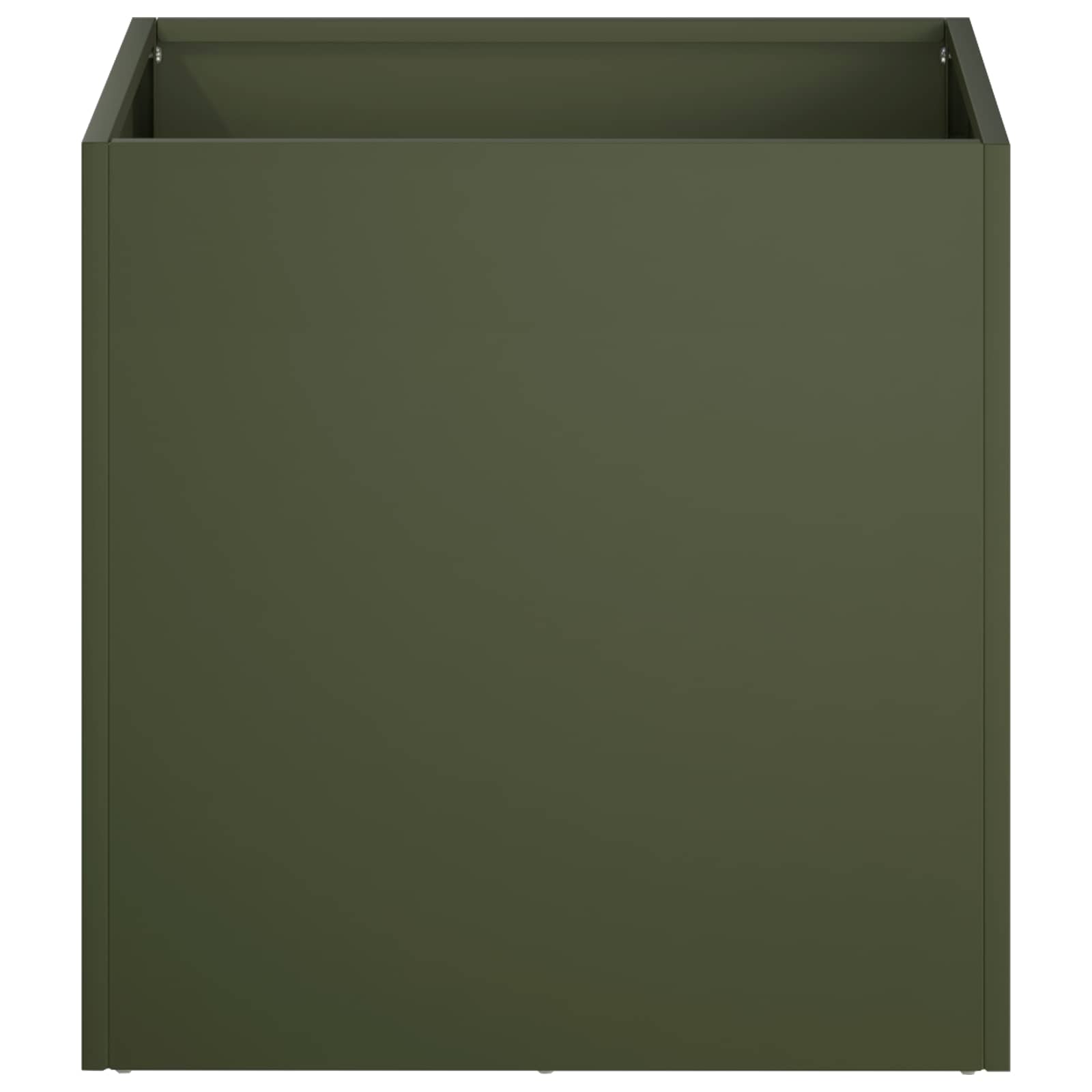 Γλάστρα Κήπου Λαδί 45 x 45 x 45 cm Ψυχρής έλασης χάλυβας - Pakobazaar