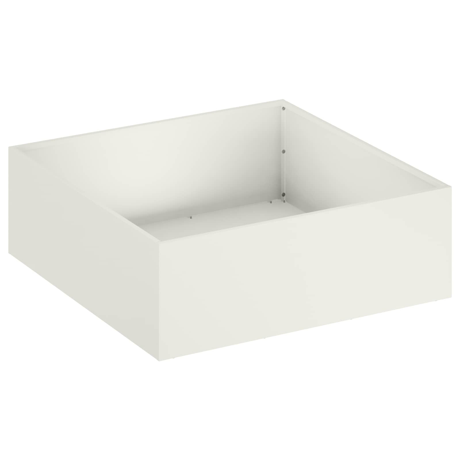 Γλάστρα Κήπου Λευκό 40 x 40 x 20 cm Ψυχρής έλασης χάλυβας