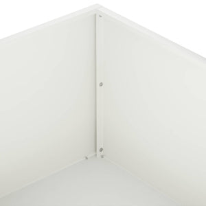 Γλάστρα Κήπου 2 τμχ. Λευκό 40 x 40 x 20 cm - Pakobazaar