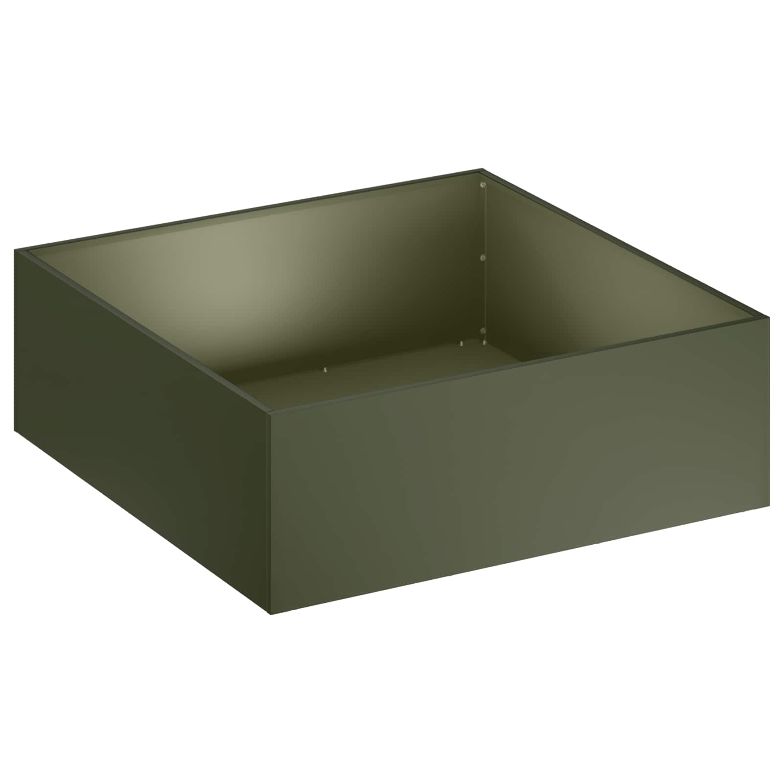 Γλάστρα Κήπου 2 τμχ. Λαδί 40 x 40 x 20 cm Ψυχρής έλασης χάλυβας