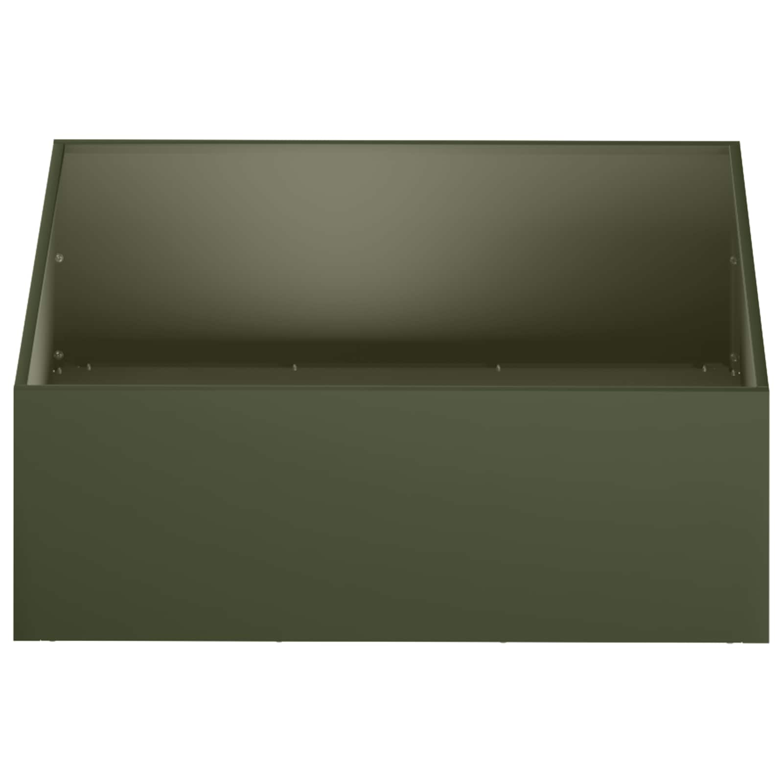 Γλάστρα Κήπου 2 τμχ. Λαδί 40 x 40 x 20 cm Ψυχρής έλασης χάλυβας
