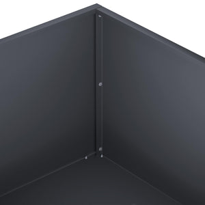 Γλάστρα Κήπου Ανθρακί 60 x 60 x 20 εκ Ψυχρής έλασης χάλυβας - Pakobazaar