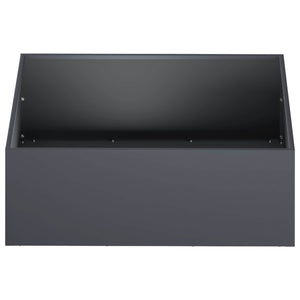 Γλάστρα Κήπου 2 τμχ. Ανθρακί 60 x 60 x 20 εκ - Pakobazaar