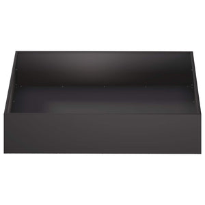 Γλάστρα Κήπου 2 τμχ. Μαύρο 100 x 100 x 20 cm