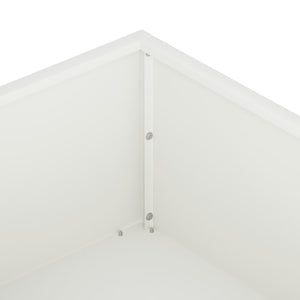 Γλάστρα Κήπου Λευκό 100 x 100 x 20 cm Ψυχρής έλασης χάλυβας