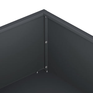 Γλάστρα Κήπου Ανθρακί 100 x 100 x 20 cm Ψυχρής έλασης χάλυβας
