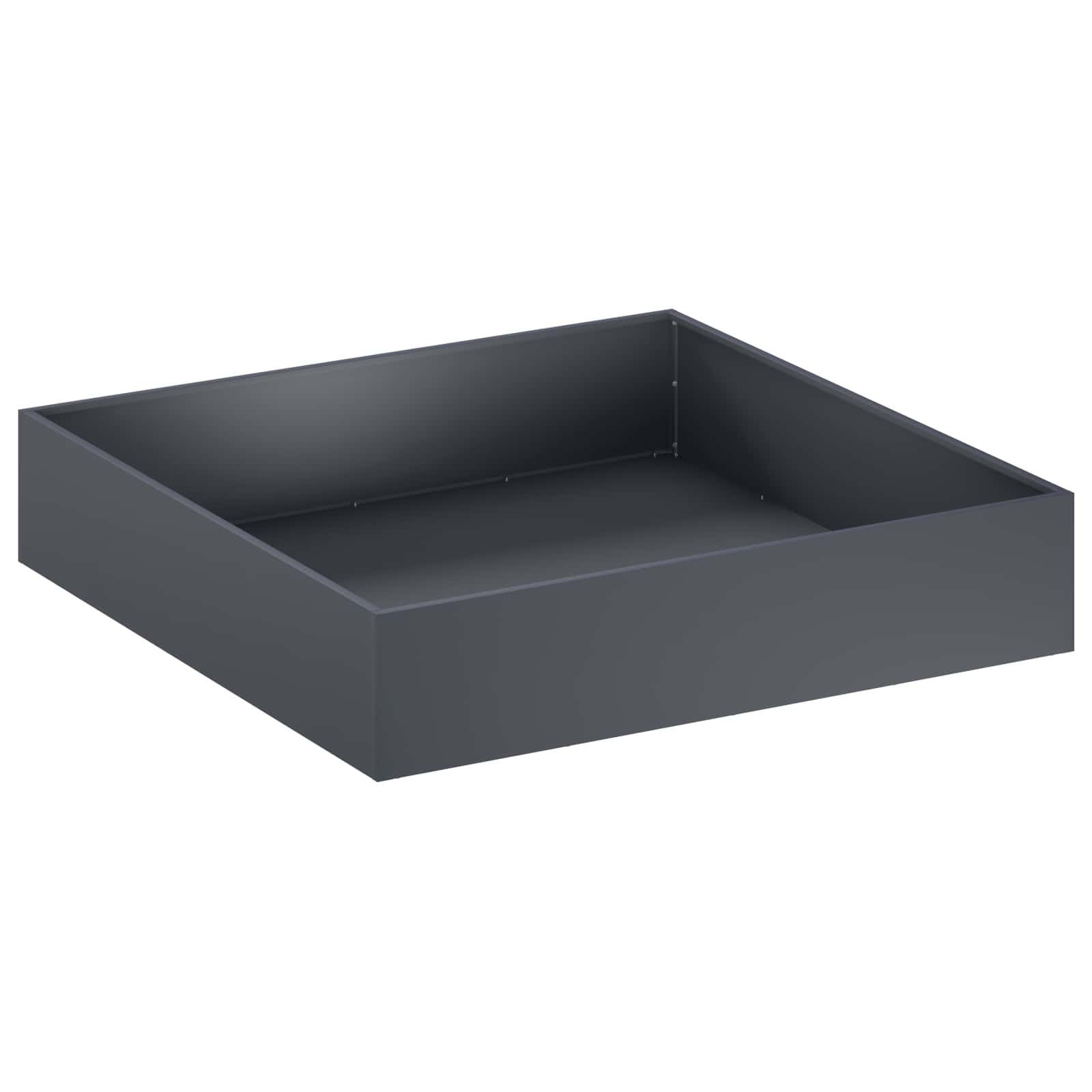 Γλάστρα Κήπου Ανθρακί 100 x 100 x 20 cm Ψυχρής έλασης χάλυβας