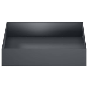 Γλάστρα Κήπου 2 τμχ. Ανθρακί 100 x 100 x 20 cm